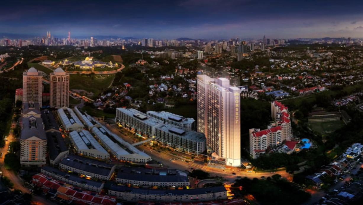 Dorsett Hartamas Kuala Lumpur Exterior foto Aerial view of the complex